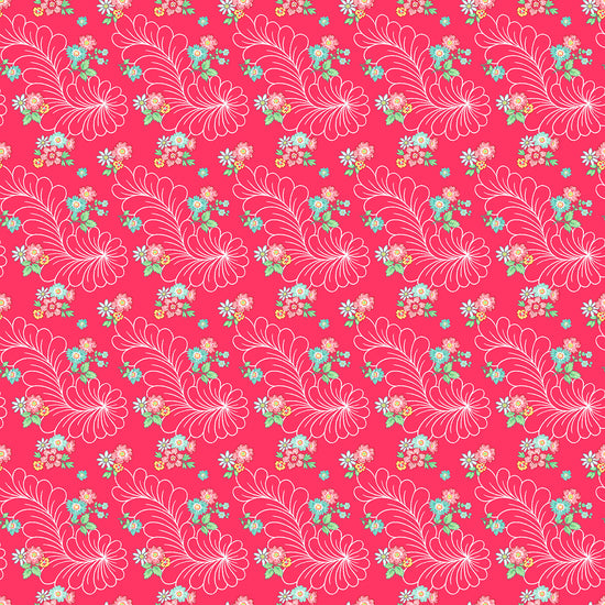 Northcott Quilting In Bloom - Feather Floral