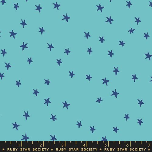 Starry Turquoise - Ruby Star Society | Moda