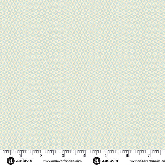 Andover Fabrics Sewing Bird - Half Square Triangle Ice
