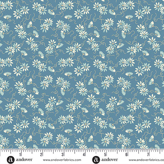 Andover Fabrics Sewing Bird - Daisy Chain Dusk