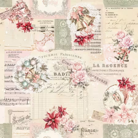 Ivory Christmas Collage - Christmas Magic by Frank Garcia | Blank Quilting