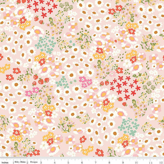 Flowerbed - Blush | Cotton Nook by Minki Kim | Riley Blake Designs