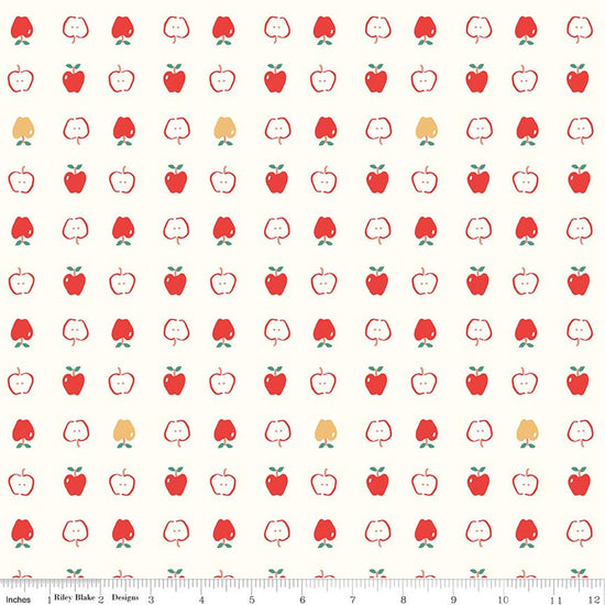 Apples - Vintage White | Cotton Nook by Minki Kim | Riley Blake Designs