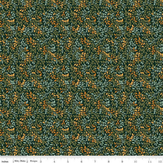 Leaves Dark Green - Worth Repeating by Sandy Gervais | Riley Blake Designs