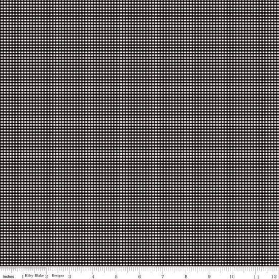 Black - Micro Gingham - Basics | Riley Blake Designs