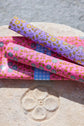 Cotton precut 50 x 70 cm - Aziza rose | Petit Pan