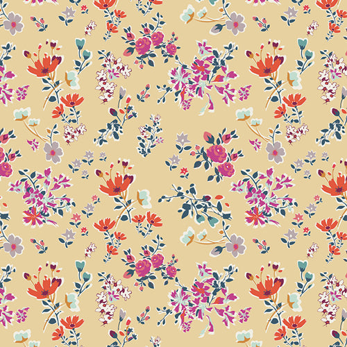 Cottagey Posy Boho - Boho Fusions by Katy Jones | Art Gallery Fabrics