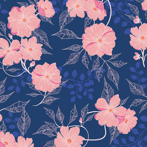 Midnight Garden - Flowerette | Art Gallery Fabrics