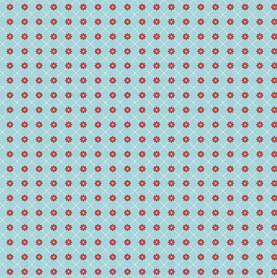 Poppie Cotton Smitten Chicken - Lazy Daisy Aqua