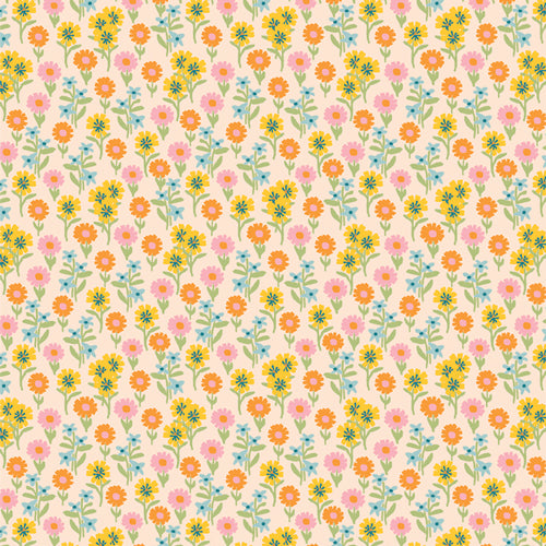 Ephemeral Blooms - Marigold by Maureen Cracknell | Art Gallery Fabrics