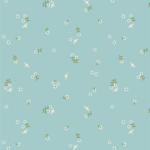 Foraging Flutter Mist - Marigold by Maureen Cracknell | Art Gallery Fabrics