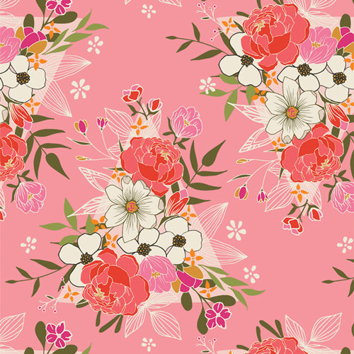 Flowering Love - Open Heart by Maureen Cracknell | Art Gallery Fabrics