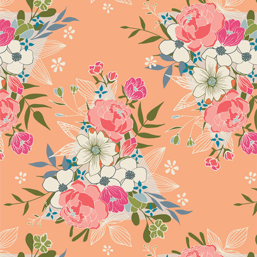 Flowering Hope - Open Heart by Maureen Cracknell | Art Gallery Fabrics
