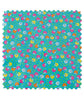 Cotton precut 50 x 70 cm - Pétunia cyan | Petit Pan