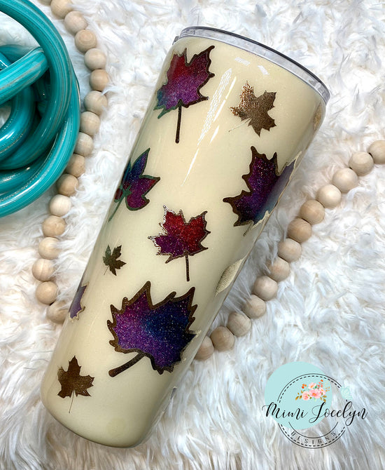 RTS - FALL LEAVES PEEK-A-BOO TUMBLER